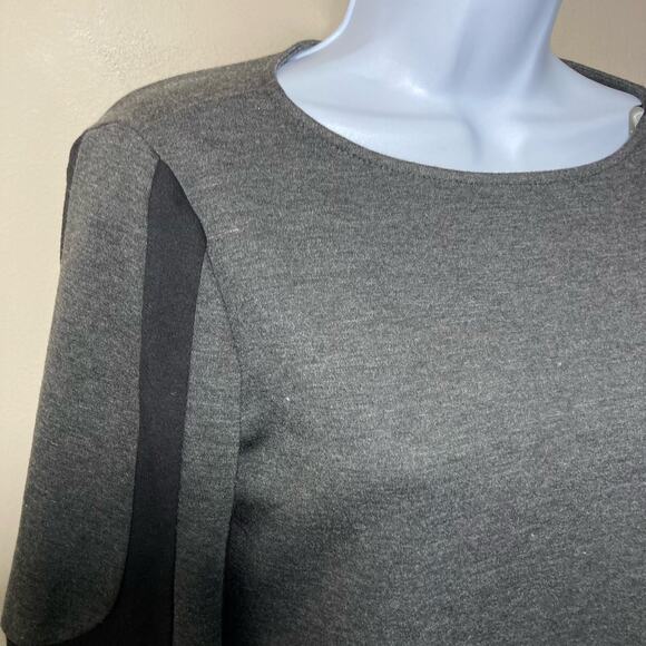 Boston Proper Muse Shift Mini Dress Mod Bell Sleeves Boat Neck A-Line Size 4 - Picture 16 of 16